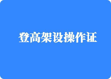 啊～用力cao我cuo烂视频登高架设操作证